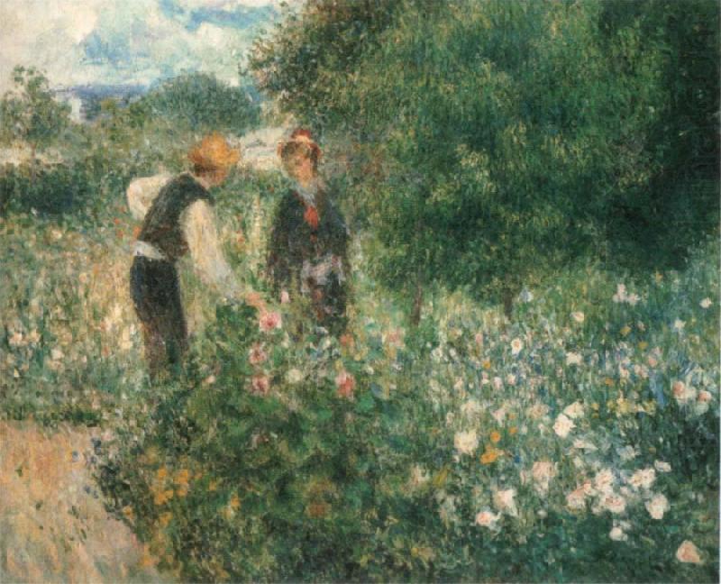 Pierre-Auguste Renoir Picking Flowers china oil painting image